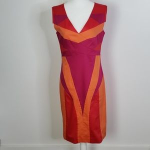 Etcetera Multicolored Sheath Dress size 2